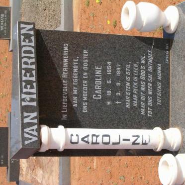 HEERDEN Caroline, van 1954-1997