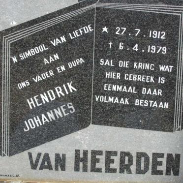 HEERDEN Hendrik Johannes, van 1912-1979