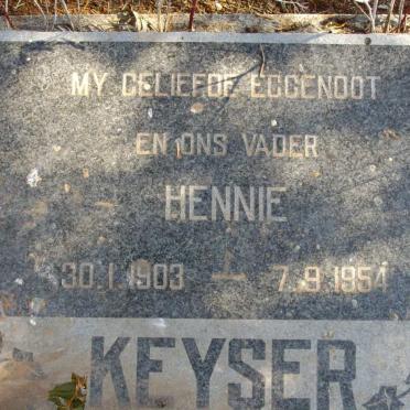 KEYSER Hennie 1903-1954