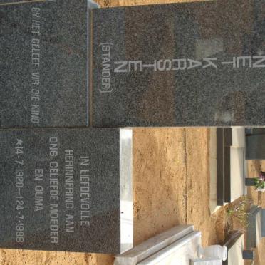 KARSTEN Janet nee STANDER 1920-1988