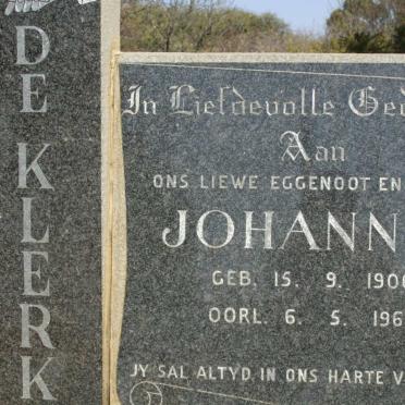 KLERK Johannes, de 1906-1967