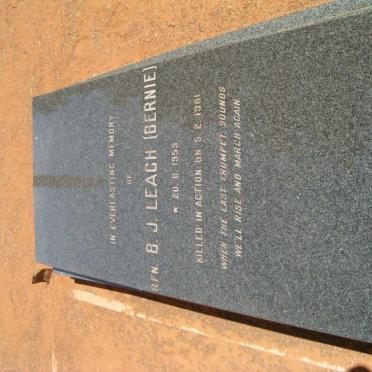 LEACH B.J. 1959-1981