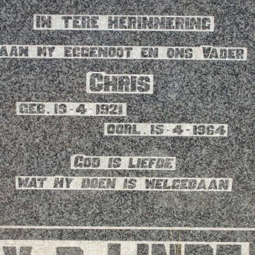 LINDE Chris, V.D. 1921-1964