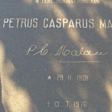 MALAN Petrus Casparus 1901-1976