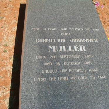 MULLER Cornelius Johannes 1923-1995