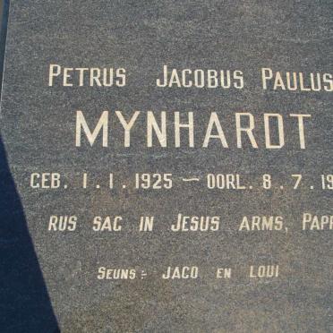 MYNHARDT Petrus Jacobus Paulus 1925-1978