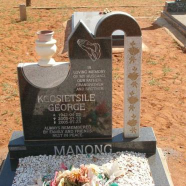 MANONG Koosietsile George 1942-2005