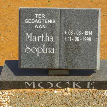 MOCKE Martha Sophia 1914-1996