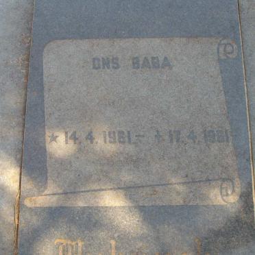 MYBURGH Baba 1961-1961