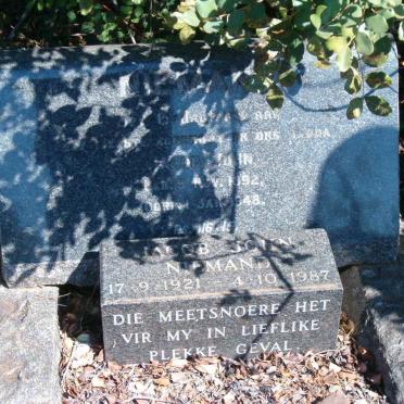 NIEMAND Jacob John 1892-1948 :: NIEMAND Jacob John 1921-1987