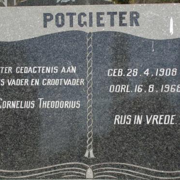 POTGIETER Cornelius Theodorius 1908-1968