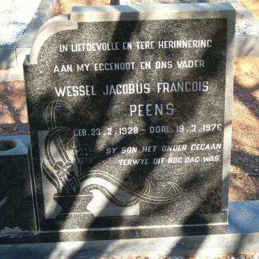 PEENS Wessel Jacobus Francois 1928-1976