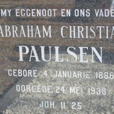 PAULSEN Abraham Christian 1886-1938