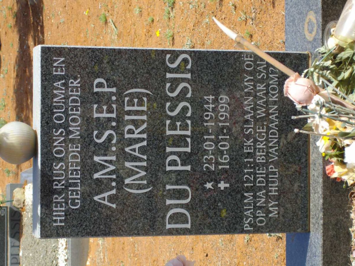 PLESSIS A.M.S.E.P., du 1944-1999