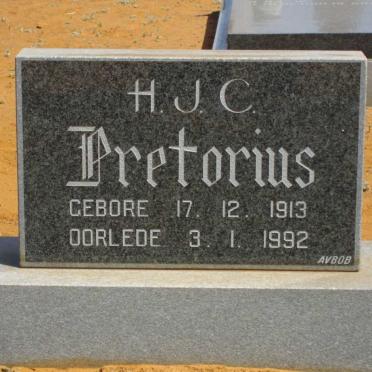 PRETORIUS H.J.C. 1913-1992