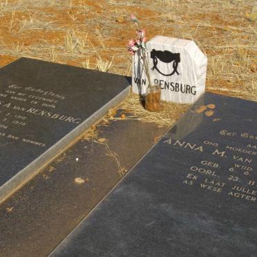 RENSBURG Cornelius A., van 1910-1975 &amp; Anna M. WIID 1914-1992