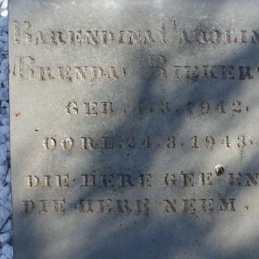 RIEKERT Barendina Carolina 1942-1943