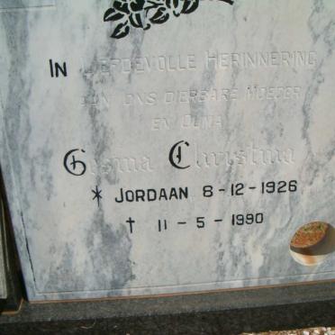 ? Gesina Christina nee JORDAAN 1926-1990