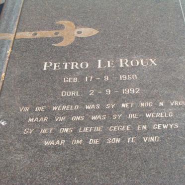 ROUX Petro, le 1950-1992