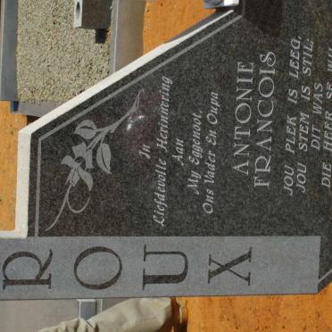 ROUX Antonie Francois 1932-2001