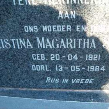 SCHOEMAN Christina Magaritha 1921-1984