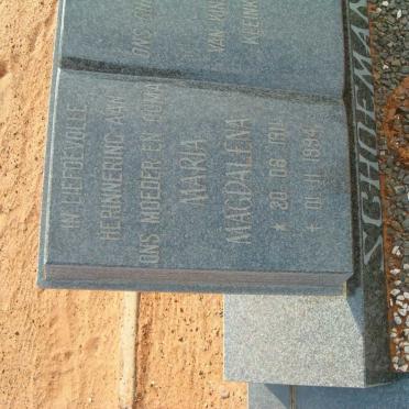 SCHOEMAN Maria Magdalena 1911-1994