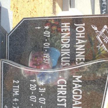 SCHOLTZ Johannes Hendrikus 1937- &amp; Magdalena Christina 1941-2007 