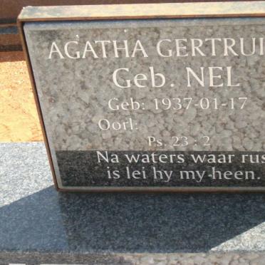 SCHOLTZ Agatha Gertruida nee NEL 1937-