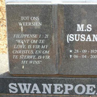 SWANEPOEL M.S. 1929-2005