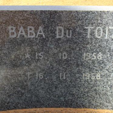 TOIT baba, du 1958-1958