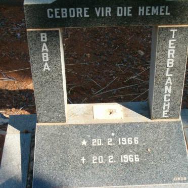 TERBLANCHE Baba 1966-1966