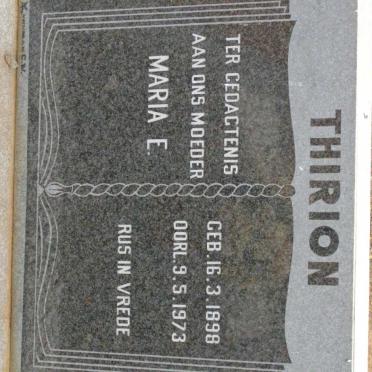 THIRION Maria E. 1898-1973