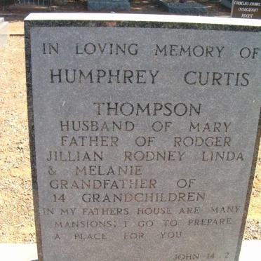 THOMPSON Humphrey Curtis 1904- 1991
