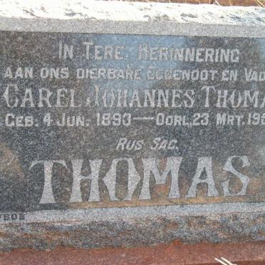 THOMAS Carel Johannes 1893-1950