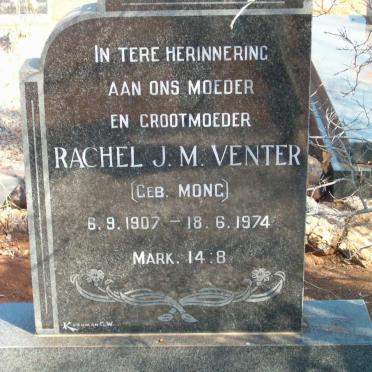 VENTER Rachel J.M. nee MONG 1907-1974