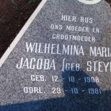 VENTER Wilhelmina Maria Jacoba nee STEYN 1908-1981