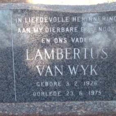 WYK Lambertus, van 1926-1975