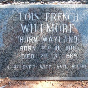 WILLMORE Lois French nee WAYLAND 1900-1989