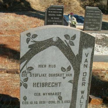 WALT Heibrecht, van der nee MYNHARDT 1891-1968