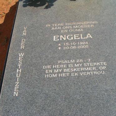 WESTHUIZEN Engela, van der 1924-2005