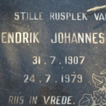? Hendrik Johannes 1907-1979
