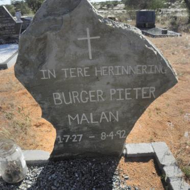 MALAN Burger Pieter 1927-1992