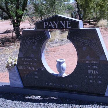 PAYNE Alfred Eugene 1916-1983 &amp; Bella 1914-2001