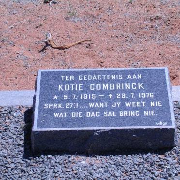 COMBRINCK Kotie 1915-1976