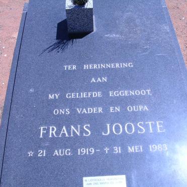 JOOSTE Frans 1919-1983