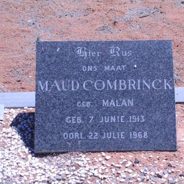 COMBRINCK Maud geb. MALAN 1913-1968