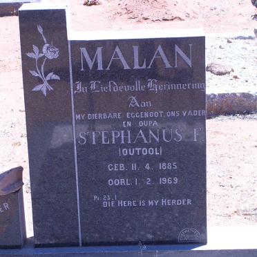 MALAN Stephanus T. 1885-1969