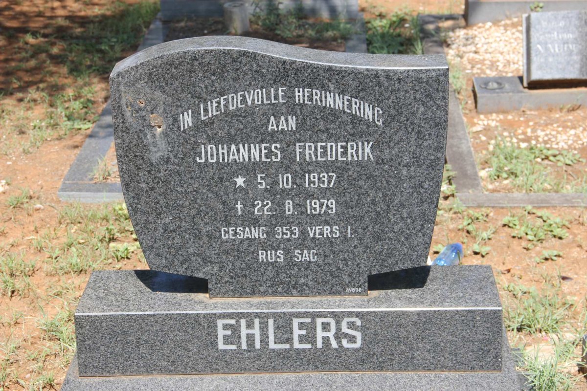 EHLERS Johannes Frederik 1937-1979