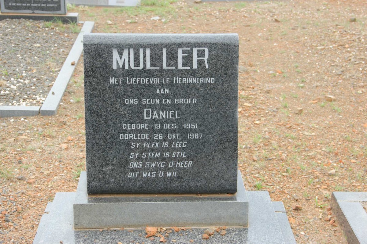 MULLER Daniel 1951-1987