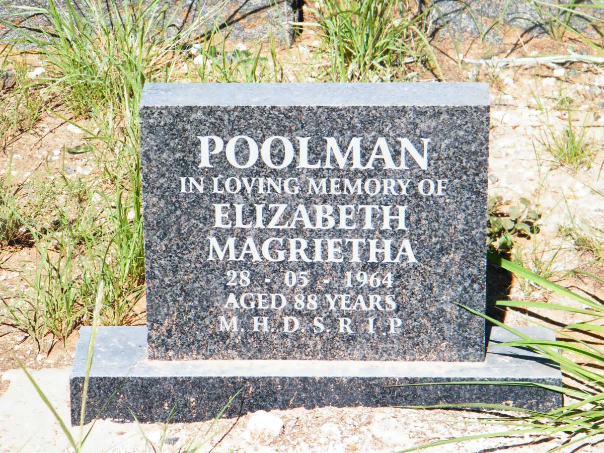 POOLMAN Elizabeth Magrietha -1964